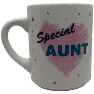 Special Aunt Coffee Mug Abbey Press 1990 Sentiment Gift Cup White